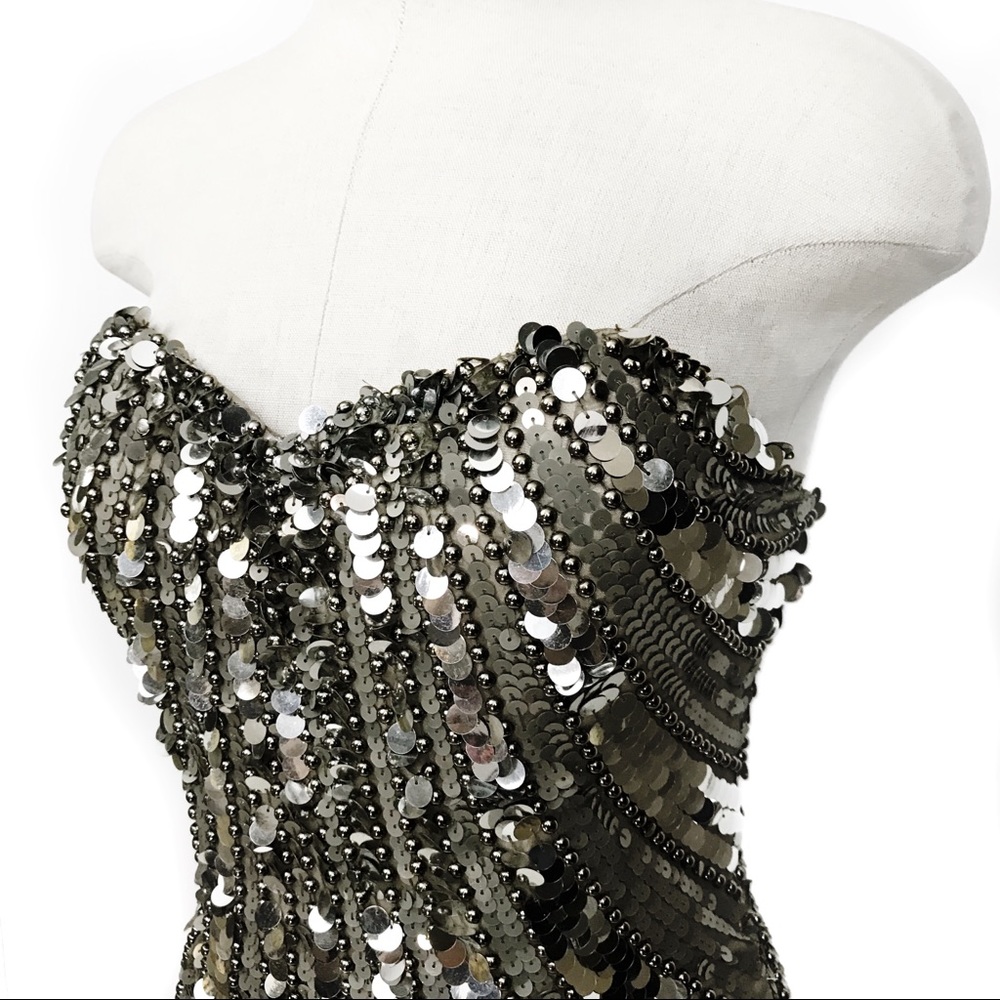 Shail K. Sequin beaded prom dress - Picture 3 of 6